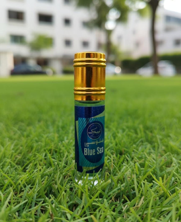 Blue Sea Attar  With Tasbeeh– Long Lasting Fresh Oceanic Fragrance for Men